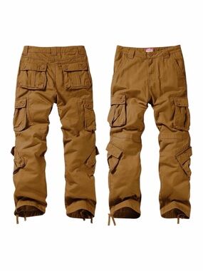 Matchstick Wild Cargo Utility Pants Men’s Size 38 Mustard Heavy Cotton Twill